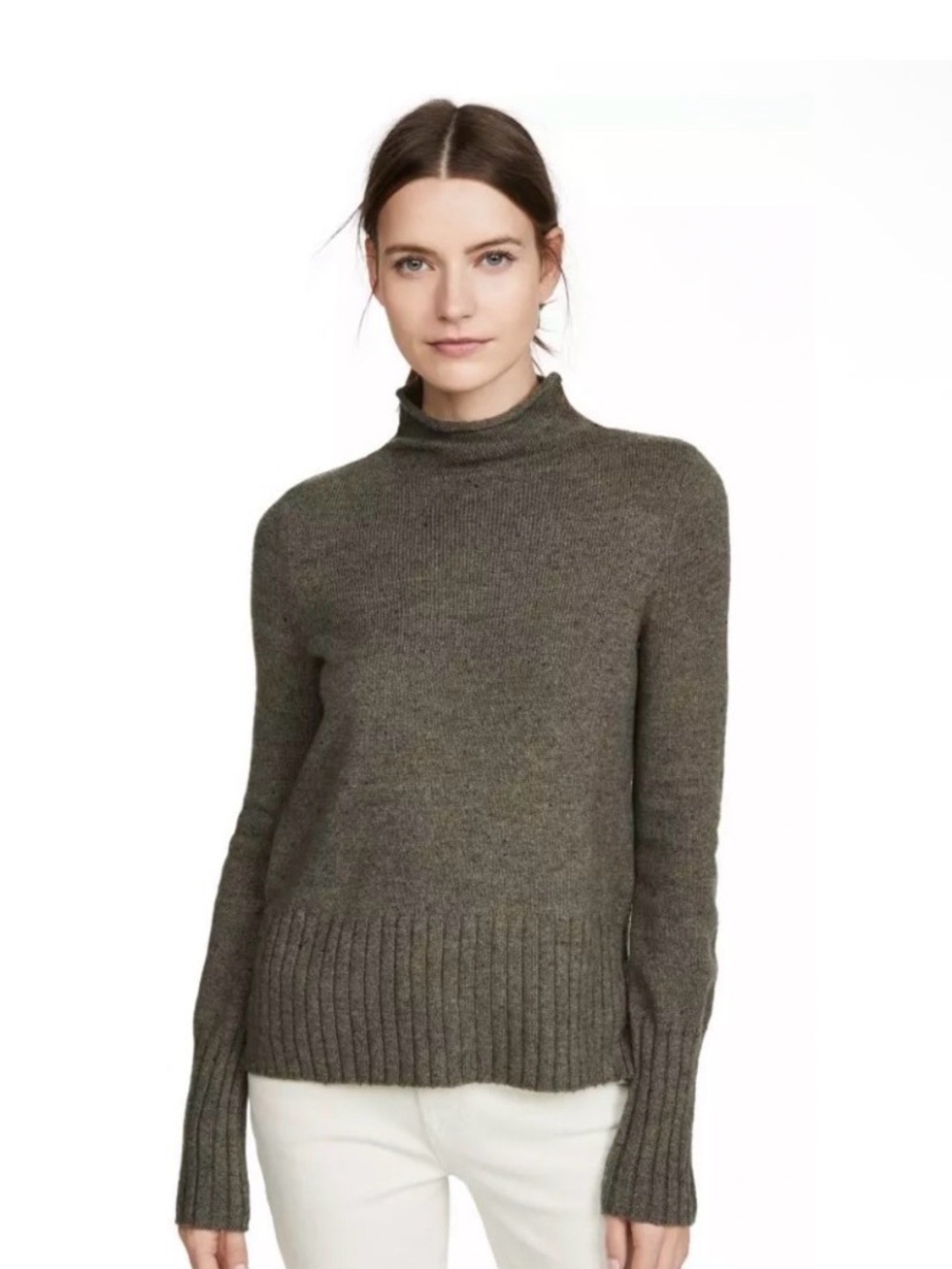 Madewell Olive Green Turtleneck Sweater